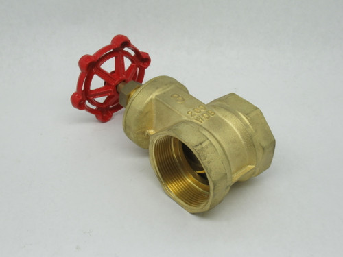 BMI 14111 Brass Gate Valve 3" 200 psi 13.8 bar SHELF WEAR NOP