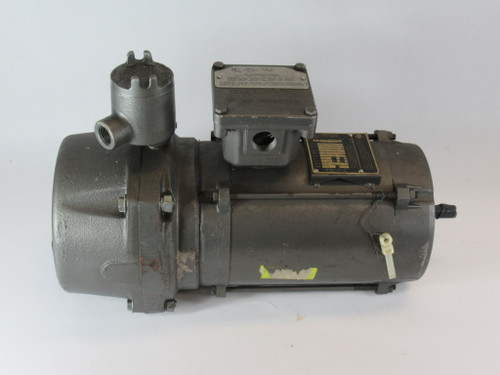 Baldor 1/3HP 1725RPM 575V 56C 3PH 0.45A 60Hz C/W Stearns Brake 1.5Lb-Ft USED