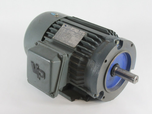 VP Motors 1.5HP 1760RPM 575V 145JM TEFC 3Ph 1.7A 60Hz C/W Key BROKEN FOOT USED
