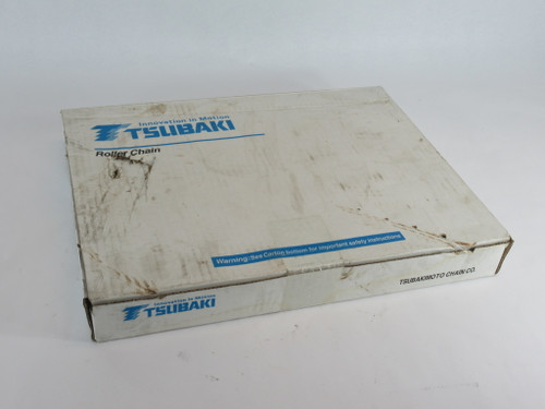Tsubaki RF2080-S Roller Chain 2" Pitch 10' Length SHELF WEAR NEW