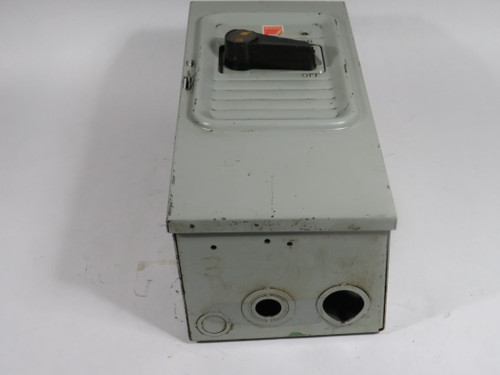 Federal Pioneer 1332SN Ser B Disconnect Switch 30A 240VAC 3P SHELF WEAR USED