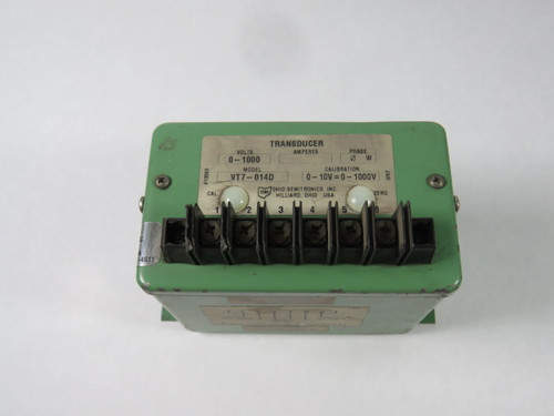 Ohio Semitronics VT7-014D Transducer 0-1000V  USED