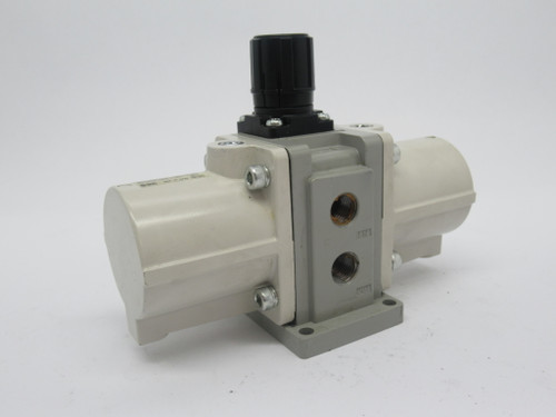 SMC VBA10A-F02 Booster Regulator 1/4" 0.1-1.0 MPa USED