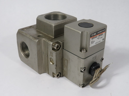 SMC VP3145-065GA 3-Port Solenoid Valve 3/4" RC Thread USED