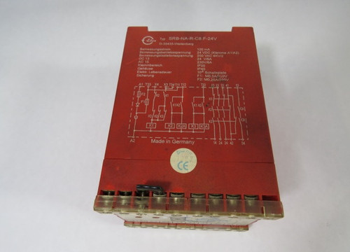 Elan SRB-NA-R-C8.F-24V Relay 250VAC 120mA *Screw Missing*  USED