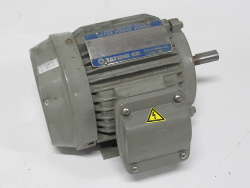 Tatung Co 3/4HP 3425RPM 208-230/460V 56 TEFC 3Ph 2.5-2.36/1.1A 60Hz USED