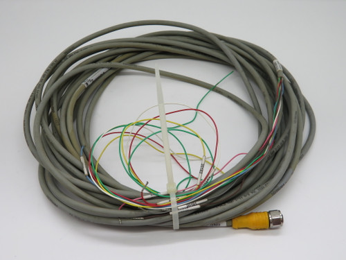 Turck RKCV-8T-15/S90 8-Pin Actuator & Sensor Cordset 15m *Stripped End* USED