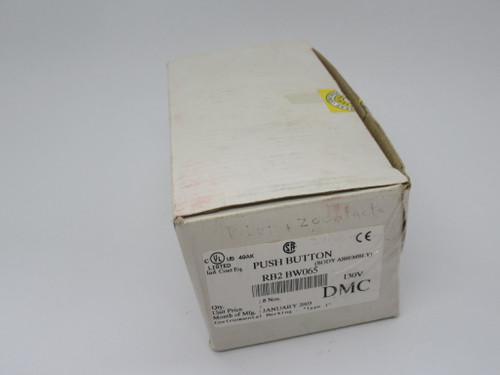 DMC RB2-BW065 Illuminated Push Button/Selector Switch Body 8-Pk BOX DAMAGE NEW