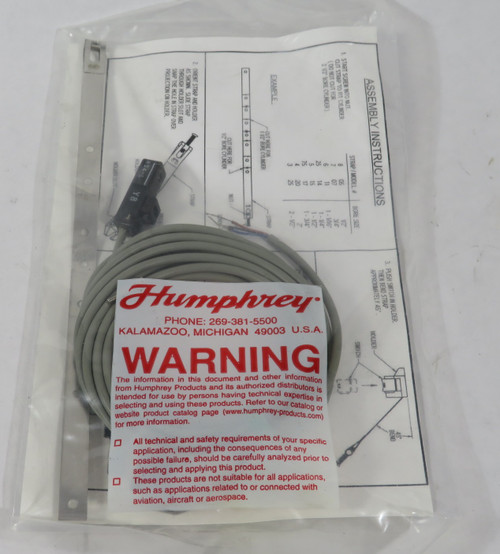 Humphrey RS4-L Reed Switch w/Strap 200VDC 141VAC 1A 144" Lead NWB