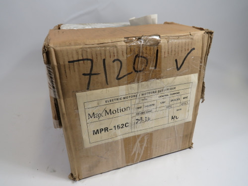 MaxMotion MPR-152C AC Motor 1.5HP 3450RPM 575V 56HC TEFC 3Ph SHELF WEAR NEW