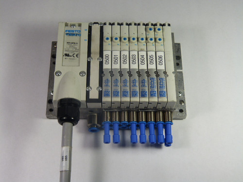 Festo MPA-MPM-VI/B502/AD02 Solenoid Valve Assembly W/ 5 B502 & W/ 2 AD02 USED