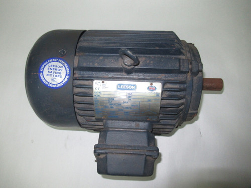 Leeson 3HP 1760RPM 575V 182T TEFC 3Ph 3.4A 60Hz USED