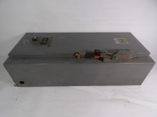 Square D 8538-DG14 Combo Starter/Disconnect 600V 60A Missing Plate  AS IS