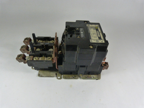 Square D 8536-SF01 Starter 600 Vac Max W/ Motor Logic 120V Coil  USED