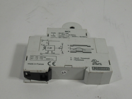 Crouzet 84-871-102 Relay Control 250VAC 5A USED