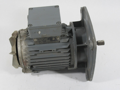 Siemens 0.75kW 1710RPM 332/575V 80 TEFC 3PH 2.2/1.28A 60Hz NO FAN COVER USED