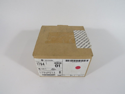 Allen-Bradley 1794-PS13 Power Supply Module Ser B Rev A02 24VDC 1.3A NEW