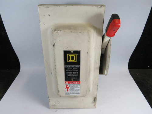 Square D CH362 Heavy Duty Safety Switch 15/30HP 480/600V 60A  USED