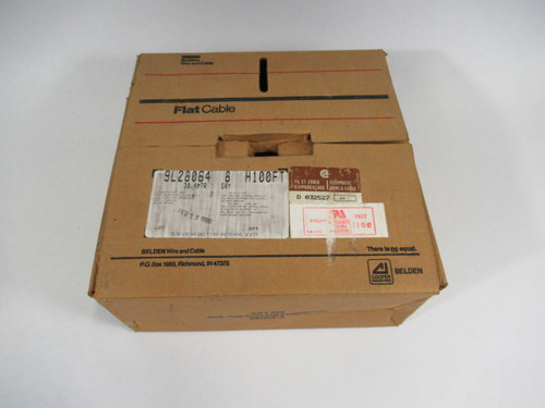 Belden 9L28064 Grey Flat Ribbon Cable 64 Conductor 105C 300V 23M Long NEW