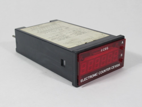 CEG CE100A 6-Digit Counter Module 12V/5V *LOOSE DISPLAY* USED