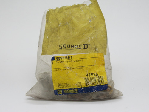 Square D 9998ME1 Contact Tip Kit Copper 2 Single Pole Type-M Size 3 Open Bag NWB