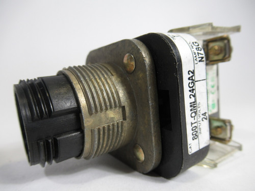 Allen-Bradley 800T-QML24XA2 Ser T Illum Mushroom Push Button 1NO No Cap USED
