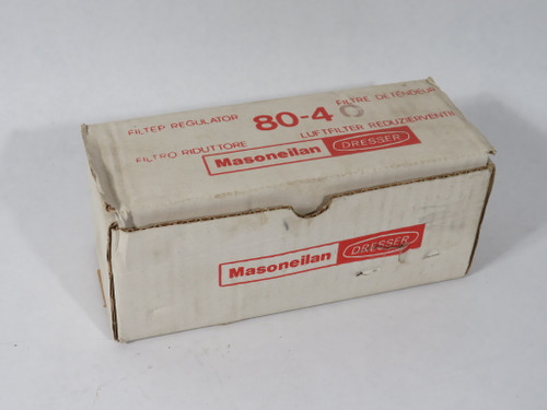 Masoneilan 80-40 Filter Regulator 1-100 psig 250 psi Max Inlet 1/4" NPT NEW