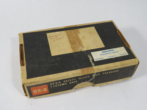 BS&B 255095-2 Metal Rupture Disk Type B 2" Size Lot of 5 SHELF WEAR NEW