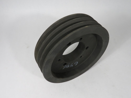 Martin 35V850SF Sheave 2.9375" Max Bore SH Bushing 3 Grooves 8.5"OD 5V Belt USED