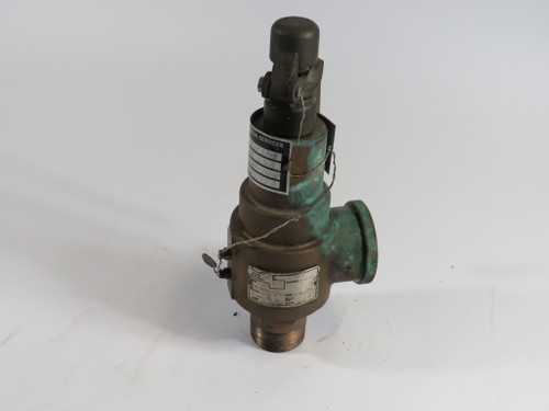 Taylor Valve 211SG11060107 Pressure Relief Valve 1-1/4" 73-91 psi USED