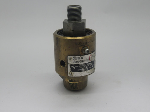 Deublin Company 155-208-185 Rotary Union Threaded 1/2" 100PSi 3/4"-16 RH USED