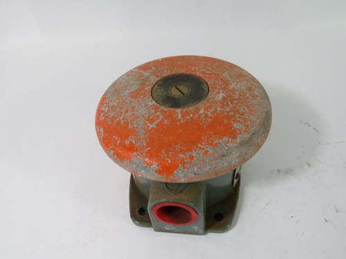 Gemco 1025-D-2SP Foot and Palm Mushroom Button Switch 2 Contact  USED
