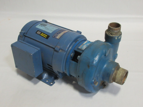Goulds 3BF15035 Centrifugal Pump C/W WEG 5HP 3480RPM 208-230/460V 182JM ODP USED