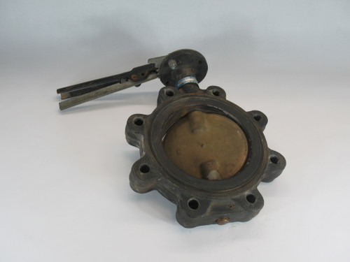 Milwaukee Valve CL223E A6 Lug Butterfly Valve 6" Cast Iron Body SHELF WEAR USED
