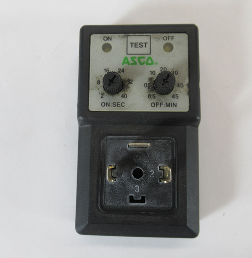 Asco 272839-001 Adjustable Electronic Timer 2-40Sec ON 0.5-45Min OFF USED