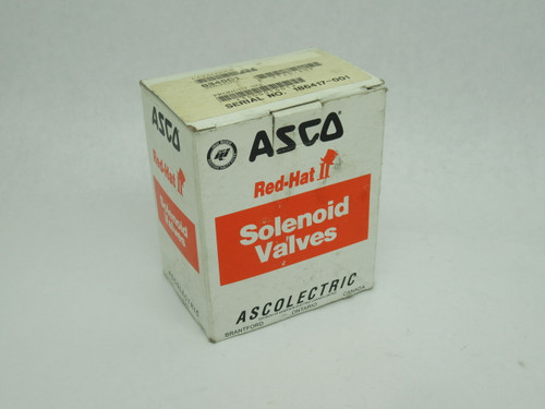 Asco 8345G1 Solenoid Valve 1/4" NPT 120V@60Hz 110V@50Hz SHELF WEAR NEW
