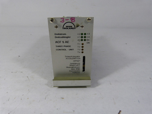 Man Roland ACF5AE Three Phase Control Unit  USED