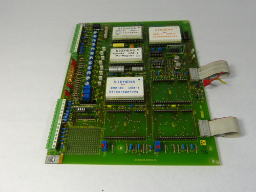 Siemens E89110-B2109-L1-E PC Board Control for Drive  USED