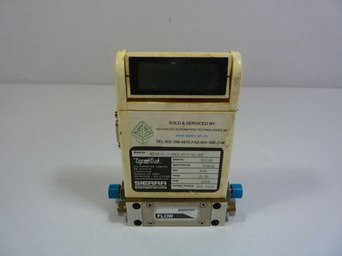 Sierra Instruments 822S-L-2-OV1-PV2-V1-HP Top Trak Flow Meter 0-30  USED