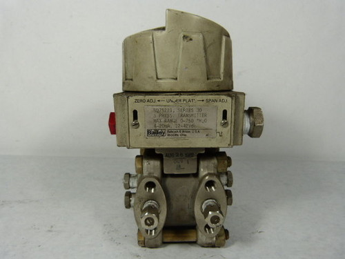 Bailey BQ75221 Pressure Transmitter 0-750 4-20mA  USED