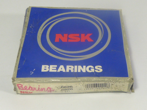 NSK 6826 Deep Groove Bearing 130mmX165mmX18mm Damaged Box NEW