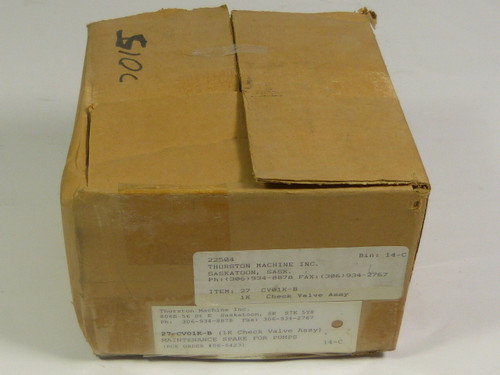 Wilfley 27-CVO1K-B Check Valve Assembly for Model 1K pump  NEW