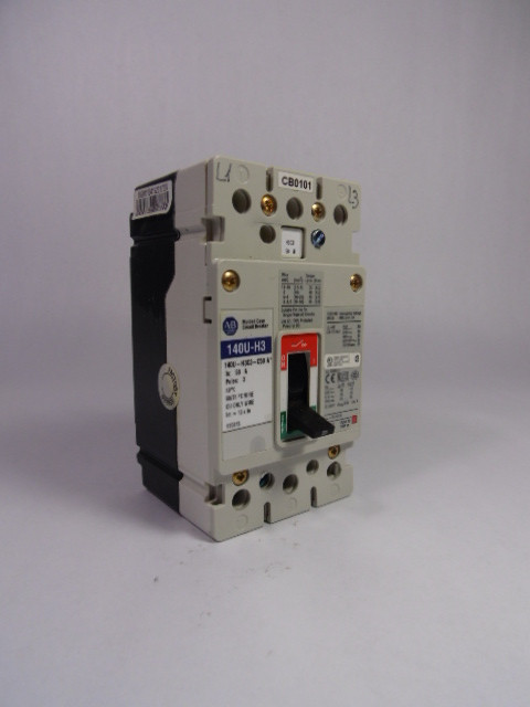 Allen-Bradley 140U-H3C3-C50 Circuit Breaker 50 Amp  USED