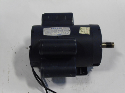 Leeson 1.5HP 1740RPM 208/230V H145T 1Ph 7.1A 60Hz  USED