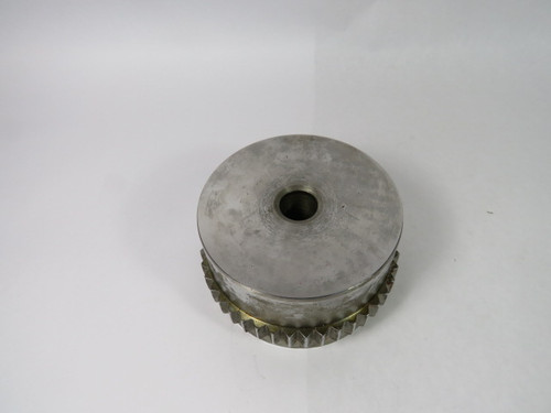 Waldron 149868 Clear Finish Coupling Size 2-1/2W 4-3/4"OD 7/8"ID 3-1/4"H  USED