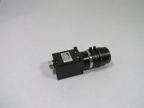 AP MC-P60-1 Industrial Camera W/ TV Lens 8mm 1:1.3 12Vdc 0.15A  USED
