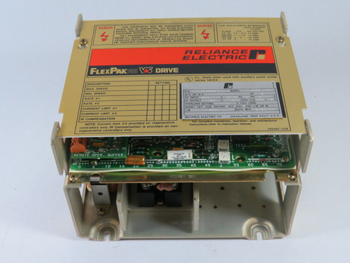 Reliance Electric 14C52 FlexPak Plus Drive 3HP 180V 15A NOP