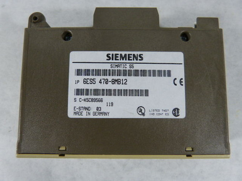 Siemens 6ES5-470-8MB12 Analog Output Module  USED