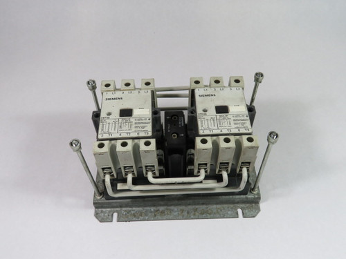 Siemens 3TD-4602-2A Reversing Contactor 10/120Vac  USED