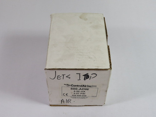 Control Air 500-ADW Electropneumatic Transducer 30VDC 4-20mA 3-27PSI  NEW